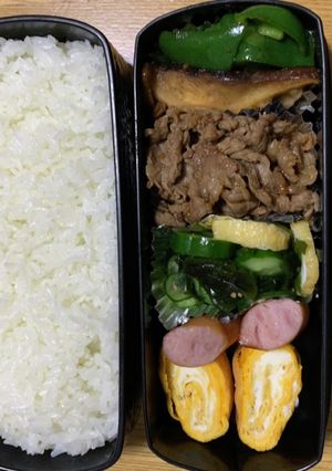 今日の弁当 5.7 焼肉-レシピのメイン写真