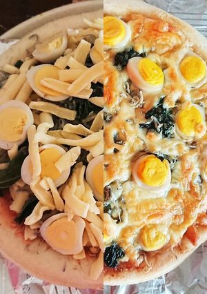 ちりめんじゃこと大葉の明太子ピザ-レシピのメイン写真