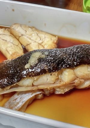 超簡単☆レンチン煮魚（子持ちカレイ）-レシピのメイン写真