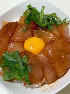 まぐろの漬けユッケ丼-レシピのメイン写真