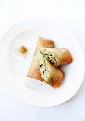 ひきわり納豆で【スタミナ納豆春巻き】-レシピのメイン写真