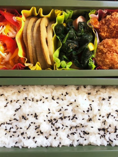 高校生弁当日記(まんまるえびフライ編)-レシピのメイン写真