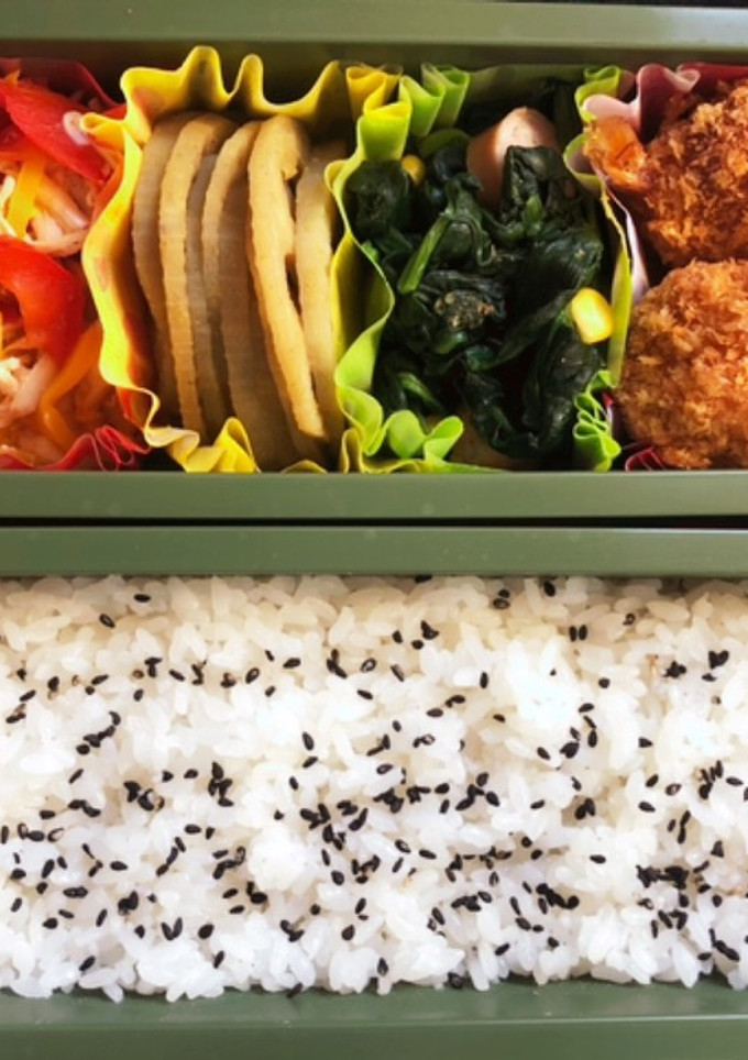 高校生弁当日記（まんまるえびフライ編）-レシピのメイン写真