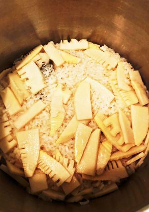 加圧1分！圧力鍋でたけのこご飯♪-レシピのメイン写真