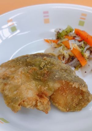魚の新茶揚げ☆給食メニュー-レシピのメイン写真