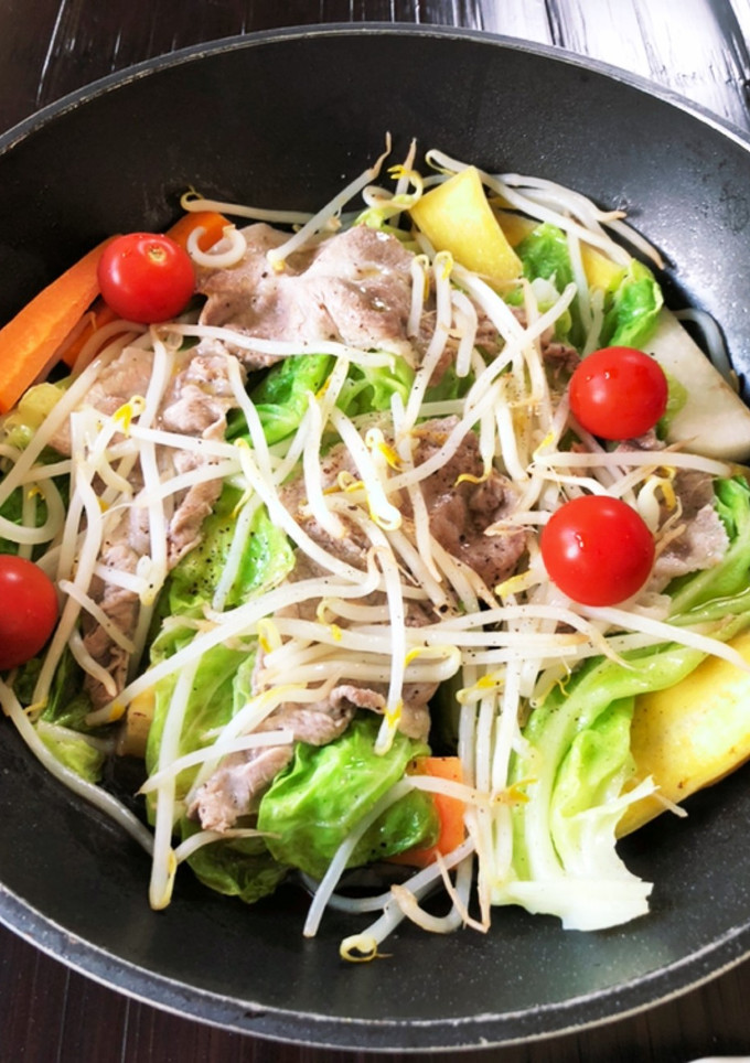 一瞬で蒸し野菜＋-レシピのメイン写真