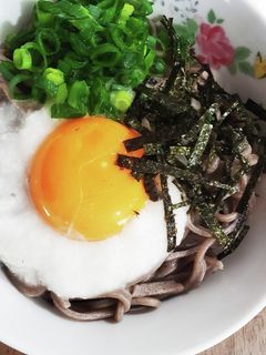 ☆★冷やし月見 山かけ蕎麦☆★-レシピのメイン写真