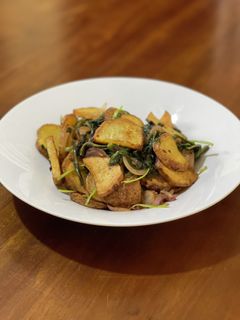 じゃがいもと空芯菜の炒め物-レシピのメイン写真