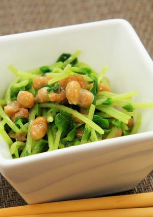 5分でできる！納豆と豆苗の梅和え-レシピのメイン写真