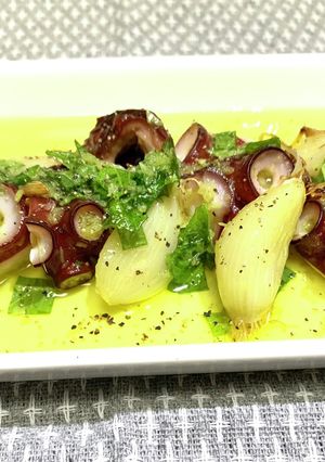 たことにんにくの大葉ジェノベーゼ風-レシピのメイン写真