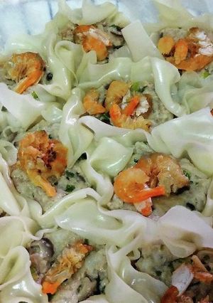 万能ねぎと干し海老で焼売-レシピのメイン写真
