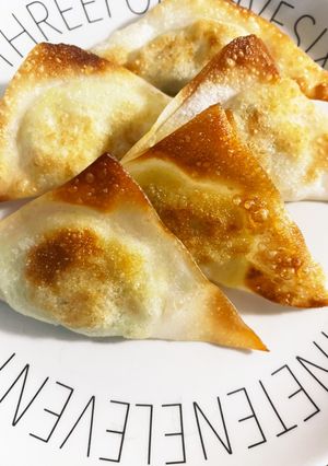 さつまいものワンタン揚げ焼き-レシピのメイン写真