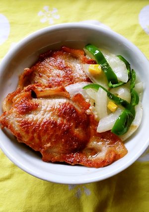 豚ロース薄切り肉の丼仕立て♪-レシピのメイン写真