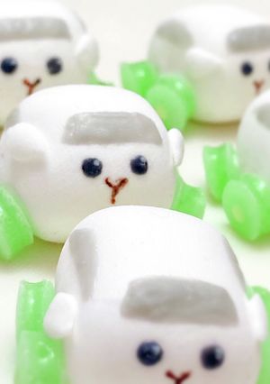 100均お菓子で『モルカーマシュマロ』-レシピのメイン写真