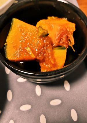 ビニール袋でかぼちゃの煮物-レシピのメイン写真