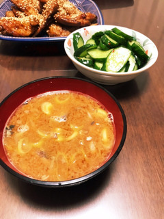 「家事ヤロウレシピ」鯖缶のあら汁-レシピのメイン写真