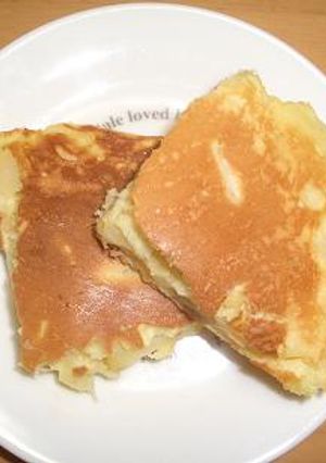 朝の元気！りんごのホットケーキ-レシピのメイン写真