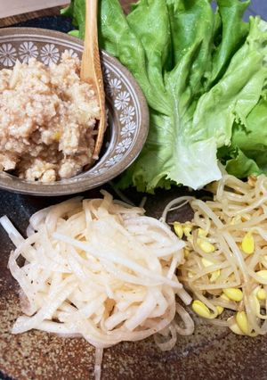 レタスで手巻き風ナムルご飯-レシピのメイン写真