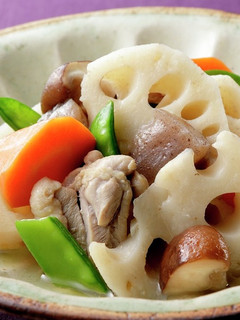 鶏肉とレンコンの白だし煮-レシピのメイン写真