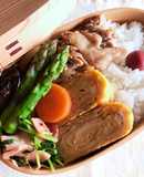 おかずは3品！玉子焼き&豚肉塩だれ弁当！