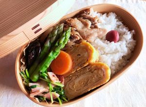 おかずは3品！玉子焼き&豚肉塩だれ弁当！-レシピのメイン写真