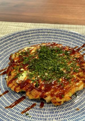 米粉のふわふわお好み焼き・グルテンフリー-レシピのメイン写真