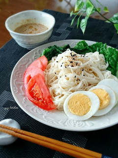 さっぱりコク旨☆簡単胡麻だれ素麺。-レシピのメイン写真