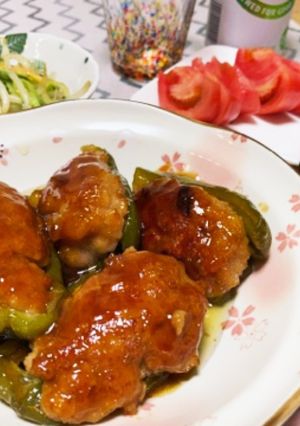 材料少なめ!美味しく出来るピーマン肉詰め-レシピのメイン写真