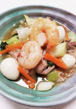 チンゲン菜たっぷり八宝菜-レシピのメイン写真
