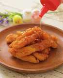 冷凍骨なしチキンで簡単ハニーバターチキン
