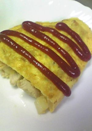 *ポテトとチキンのオムレツ*-レシピのメイン写真