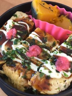 お好み焼き風☆厚焼き玉子-レシピのメイン写真