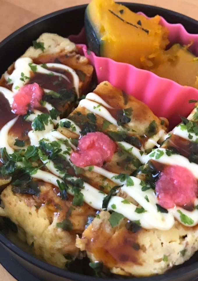 お好み焼き風☆厚焼き玉子-レシピのメイン写真
