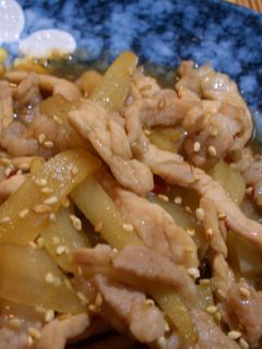 ヤーコンと豚肉のオイスターソース炒め☆-レシピのメイン写真