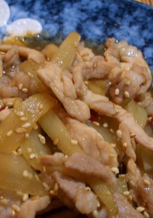 ヤーコンと豚肉のオイスターソース炒め☆-レシピのメイン写真