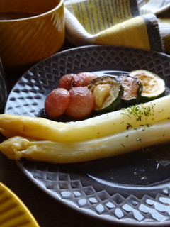茹でより美味しいホワイトアスパラの蒸焼き-レシピのメイン写真