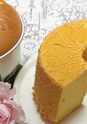 21cmの型で作るバニラシフォンケーキ！-レシピのメイン写真