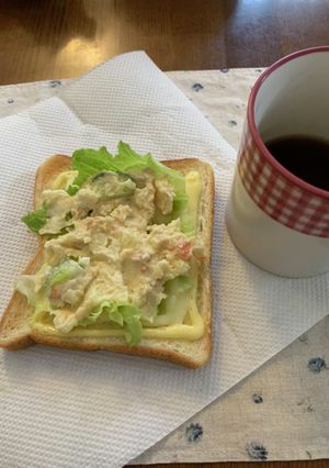 簡単ポテサラのっけチーズトースト-レシピのメイン写真