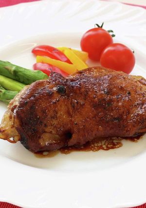 母の日に♪バルサミコソースのチキンソテー-レシピのメイン写真