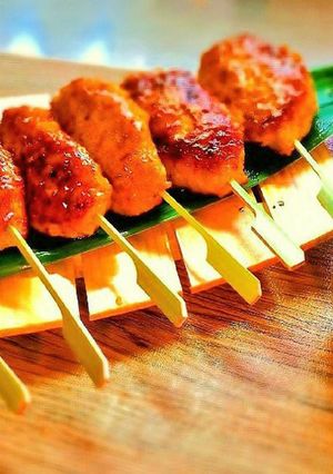 溢れる肉汁蓮根が旨い！やみつき月見つくね-レシピのメイン写真