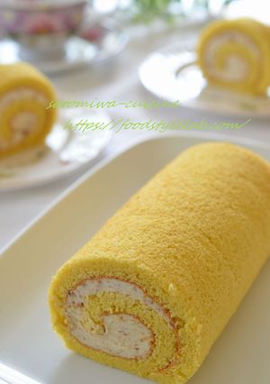 巻きやすい♪米粉のふんわりロールケーキ-レシピのメイン写真