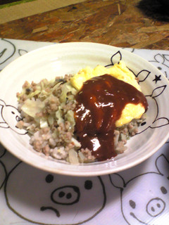 なんちゃってオムレツご飯(^_-)-☆-レシピのメイン写真