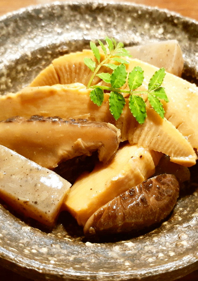 発酵筍（メンマ）・椎茸・蒟蒻の煮物-レシピのメイン写真
