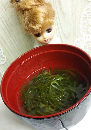 リカちゃん♡切り昆布めかぶ海藻スープζζ-レシピのメイン写真