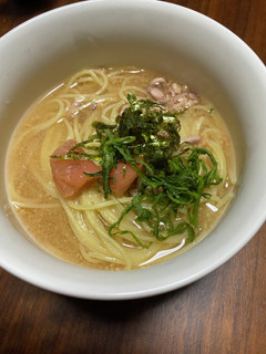 和風たらこ スープパスタ-レシピのメイン写真