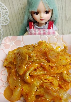 リカちゃん♡豚キムチ✡クリーミーチーズ-レシピのメイン写真