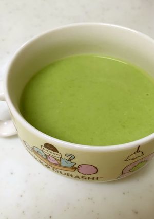 うすいえんどうの和風豆乳ポタージュ-レシピのメイン写真