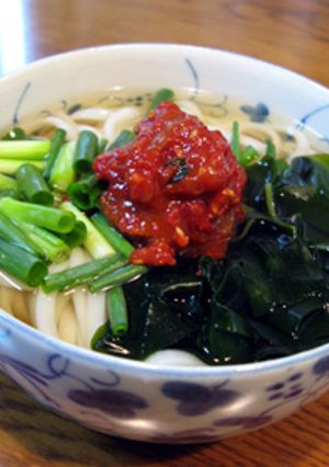 梅キムチうどん-レシピのメイン写真