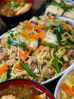 ニラたっぷり鳥塩焼きそば-レシピのメイン写真