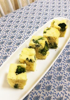 HMでヘルシーおやつ☆野菜の蒸しパン-レシピのメイン写真